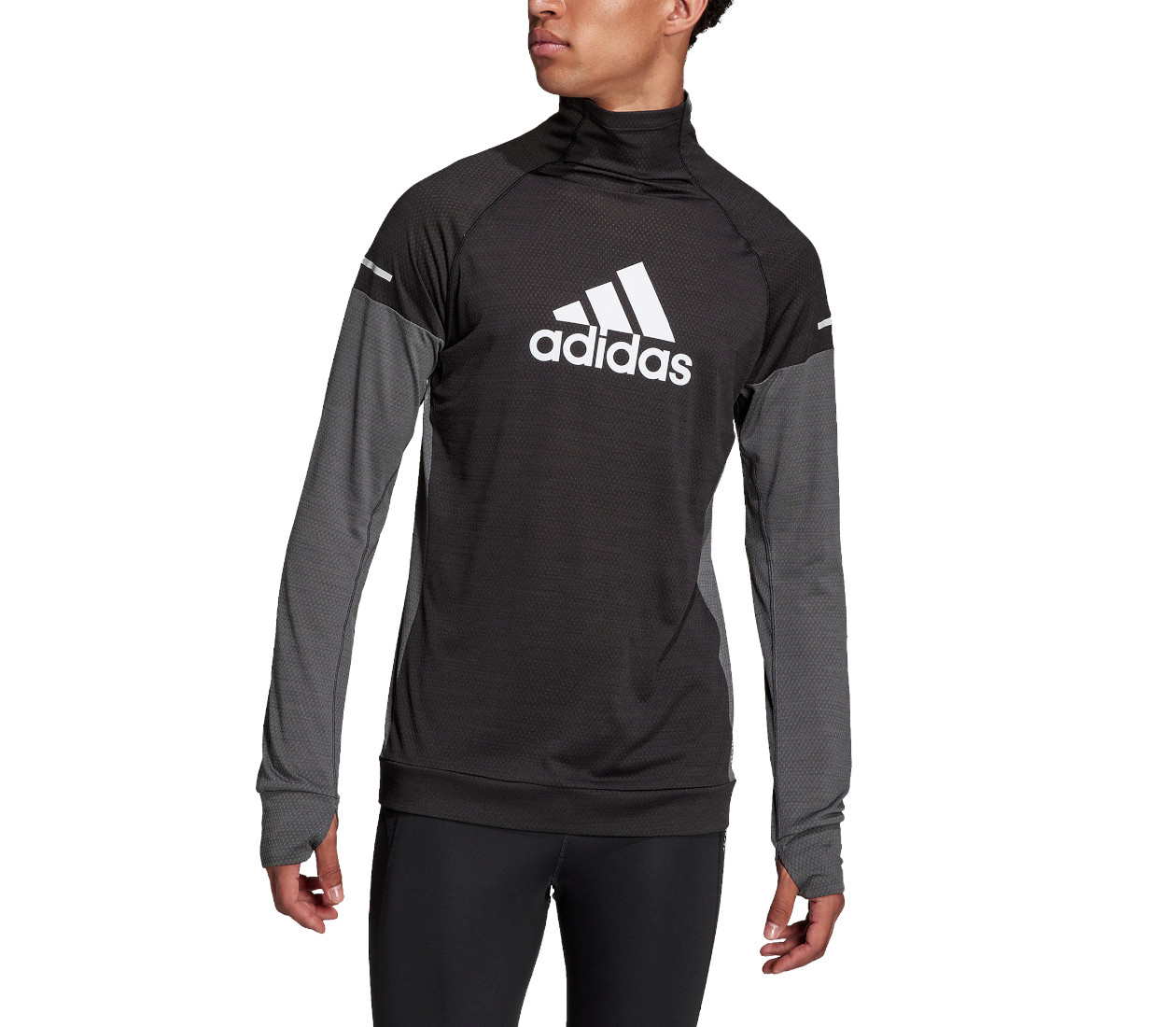 Adidas Block LS Tee (M) maglia a manica lunga running | LBM Sport