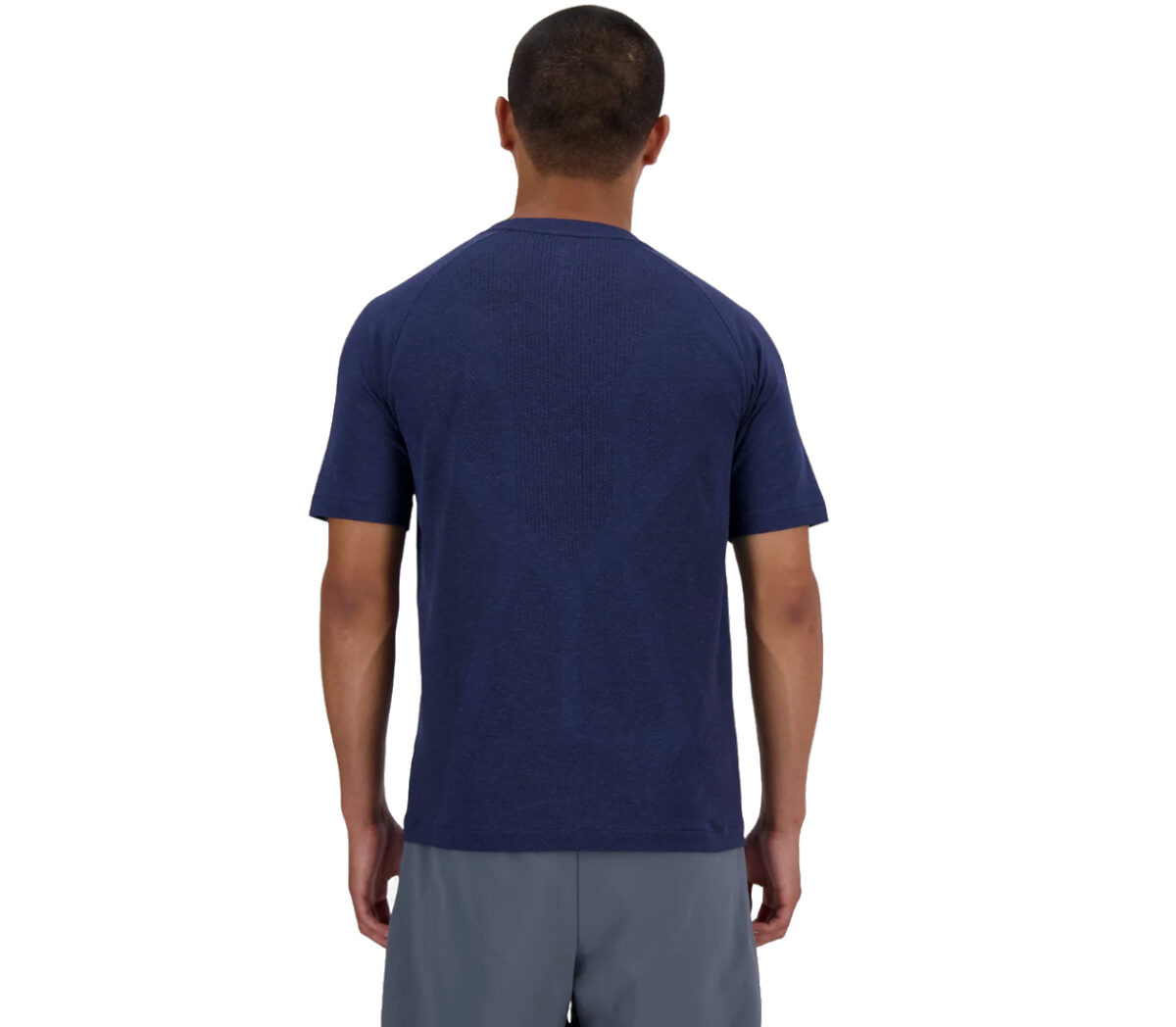 Dietro T-shirt New Balance knit tshirt uomo blu